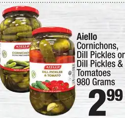 Super King Markets Aiello Cornichons, Dill Pickles or Dill Pickles & Tomatoes offer