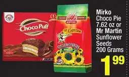 Super King Markets Mirko Choco Pie 7.62 oz or Mr Martin Sunfl ower Seeds 200 Grams offer