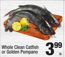 Super King Markets Whole Clean Catfi sh or Golden Pompano offer