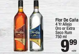 Super King Markets Flor De Caña 4 Yr Añejo Oro or Extra Seco Rum offer