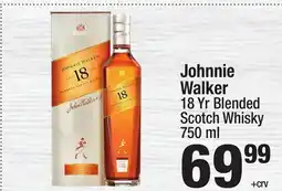 Super King Markets Johnnie Walker 18 Yr Blended Scotch Whisky offer