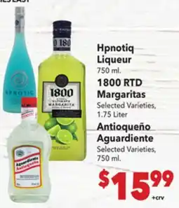 Vallarta Supermarkets Hpnotiq Liqueur offer