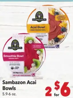 Vallarta Supermarkets Sambazon Acai Bowls offer