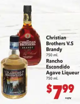 Vallarta Supermarkets Christian Brothers V. S Brandy offer