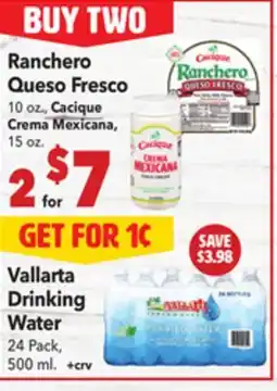 Vallarta Supermarkets Ranchero Queso Fresco offer