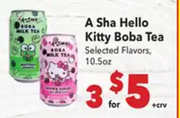 Vallarta Supermarkets A Sha Hello Kitty Boba Tea offer