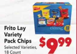 Vallarta Supermarkets Frito Lay Variety Pack Chips offer