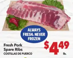 Vallarta Supermarkets Fresh Pork Spare Ribs / COSTILLAS DE PUERC offer
