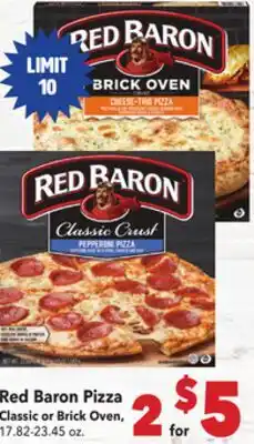 Vallarta Supermarkets Red Baron Pizza offer
