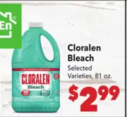 Vallarta Supermarkets Cloralen Bleach offer