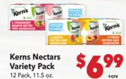 Vallarta Supermarkets Kerns Nectars Variety Pack offer