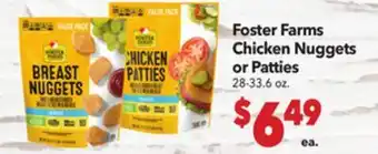 Vallarta Supermarkets Foster Farms Chicken Nuggets or Patties offer