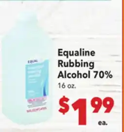 Vallarta Supermarkets Equaline Rubbing Alcohol 70% offer