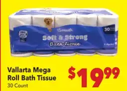 Vallarta Supermarkets Vallarta Mega Roll Bath Tissue offer