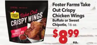 Vallarta Supermarkets Foster Farms Take Out Crispy Chicken Wings offer