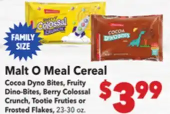 Vallarta Supermarkets Malt O Meal Cereal offer