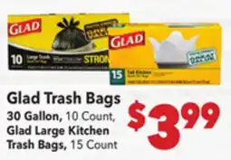 Vallarta Supermarkets Glad Trash Bags offer