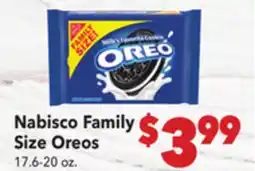 Vallarta Supermarkets Nabisco Family Size Oreos offer