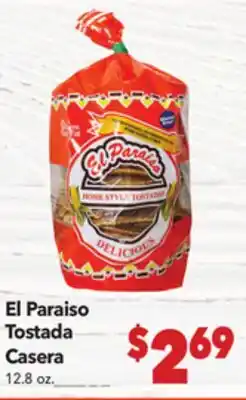 Vallarta Supermarkets El Paraiso Tostada Casera offer