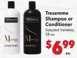 Vallarta Supermarkets Tresemme Shampoo or Conditioner offer