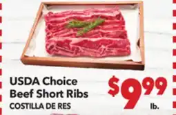 Vallarta Supermarkets USDA Choice Beef Short Ribs | COSTILLA DE RES offer