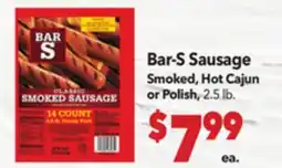 Vallarta Supermarkets Bar-S Sausage offer