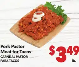 Vallarta Supermarkets Pork Pastor Meat for Tacos / CARNE AL PASTOR PARA TACOS offer