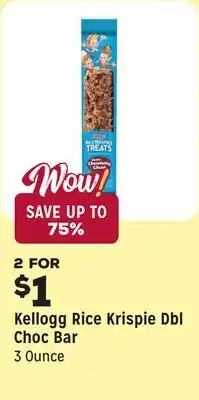 Grocery Outlet Rice Krispie Dbl Choc Bar offer