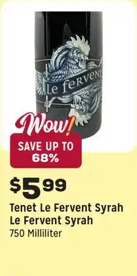 Grocery Outlet Le Fervent Syrah offer