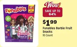 Grocery Outlet Barbie Fruit Snacks offer