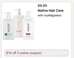 Walgreens Native Hair Care offer