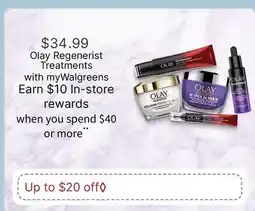 Walgreens Olay Regenerist Treatments offer