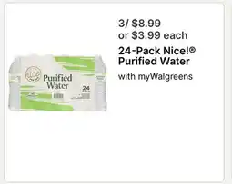 Walgreens 24-Pack Nice! Purified Water offer