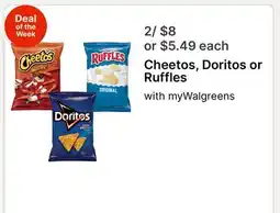Walgreens Cheetos, Doritos or Ruffles offer