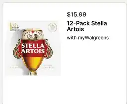 Walgreens 12-Pack Stella Artois offer
