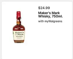 Walgreens Maker's Mark Whisky, 750ml offer