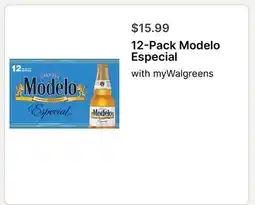 Walgreens 12-Pack Modelo Especial offer