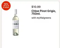 Walgreens Chloe Pinot Grigio, 750ml offer