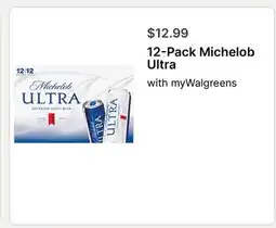 Walgreens 12-Pack Michelob Ultra offer