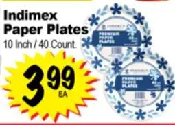 Superior Grocers Indimex Paper Plates offer