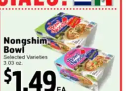Superior Grocers Nongshim Bowl offer