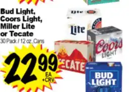 Superior Grocers Bud Light, Coors Light, Miller Lite or Tecate offer