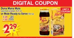 Superior Grocers Doña Maria Mole offer