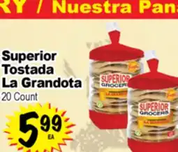 Superior Grocers Superior Tostada La Grandota offer