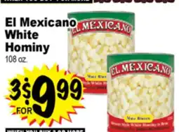 Superior Grocers El Mexicano White Hominy offer