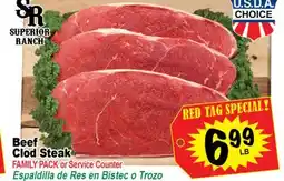Superior Grocers Beef Clod Steak offer