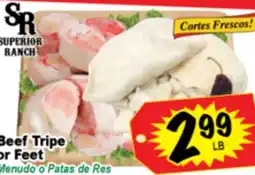 Superior Grocers Beef Tripe or Feet offer