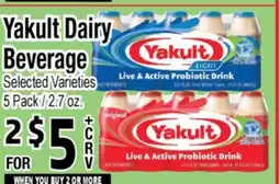 Superior Grocers Yakult Dairy Beverage offer