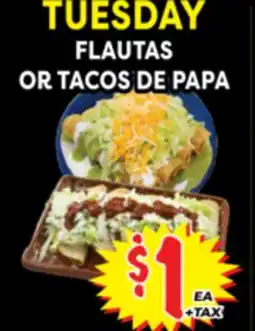 Superior Grocers FLAUTAS OR TACOS DE PAPA offer