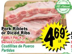 Superior Grocers Pork Riblets or Diced Ribs or Diced Ribs offer